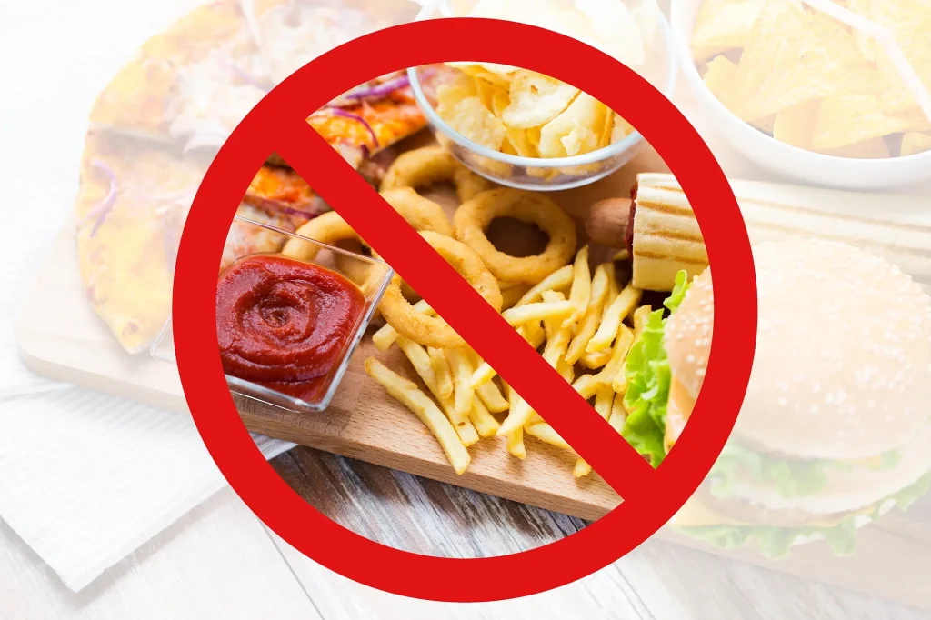 fast food verbotsschild